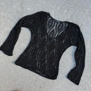 Vintage Crochet Knit Top — Marks & Spencer Autograph